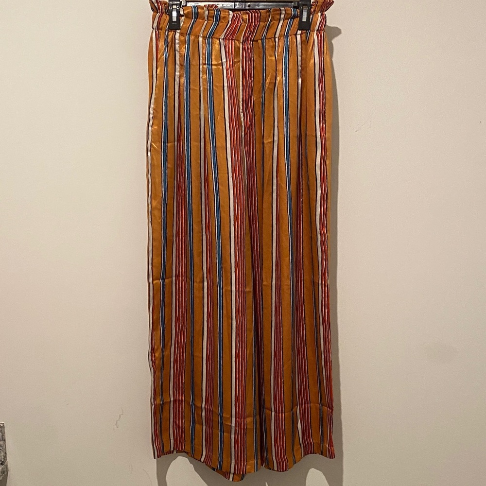 Umgee Multicolor Striped Wide Leg Pants